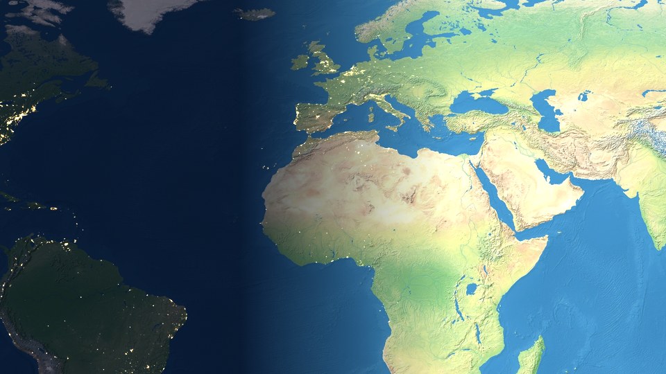 Natural Earth map theme preview in Orblune